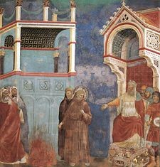 225px_Giotto_Legend_of_St_Francis_11_St_Francis_before_the_Sultan_Trial_by_Fire_.jpg